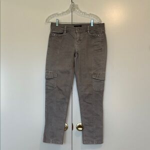 White House Black Market Gray cargo Pants size 2 regular